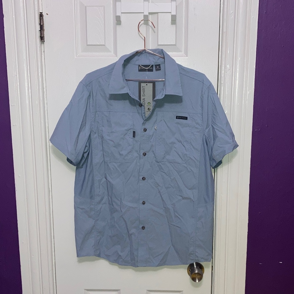 Free Country‎ Blue Cloud Men's Shirt Size M